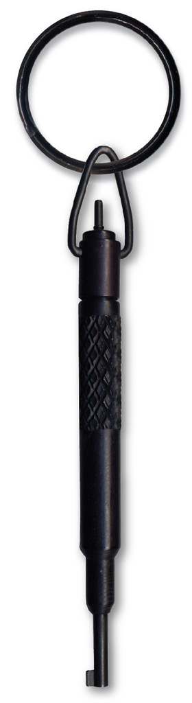 5" LARGE GRIP ALUMINUM SWIVEL KEY - BLACK