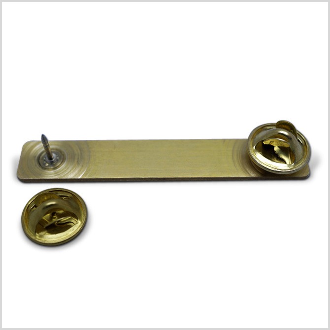 CHENEY FIRE - METAL NAME TAG WITH CLUTCH BACK 3/8" X 2-1/4" NP101