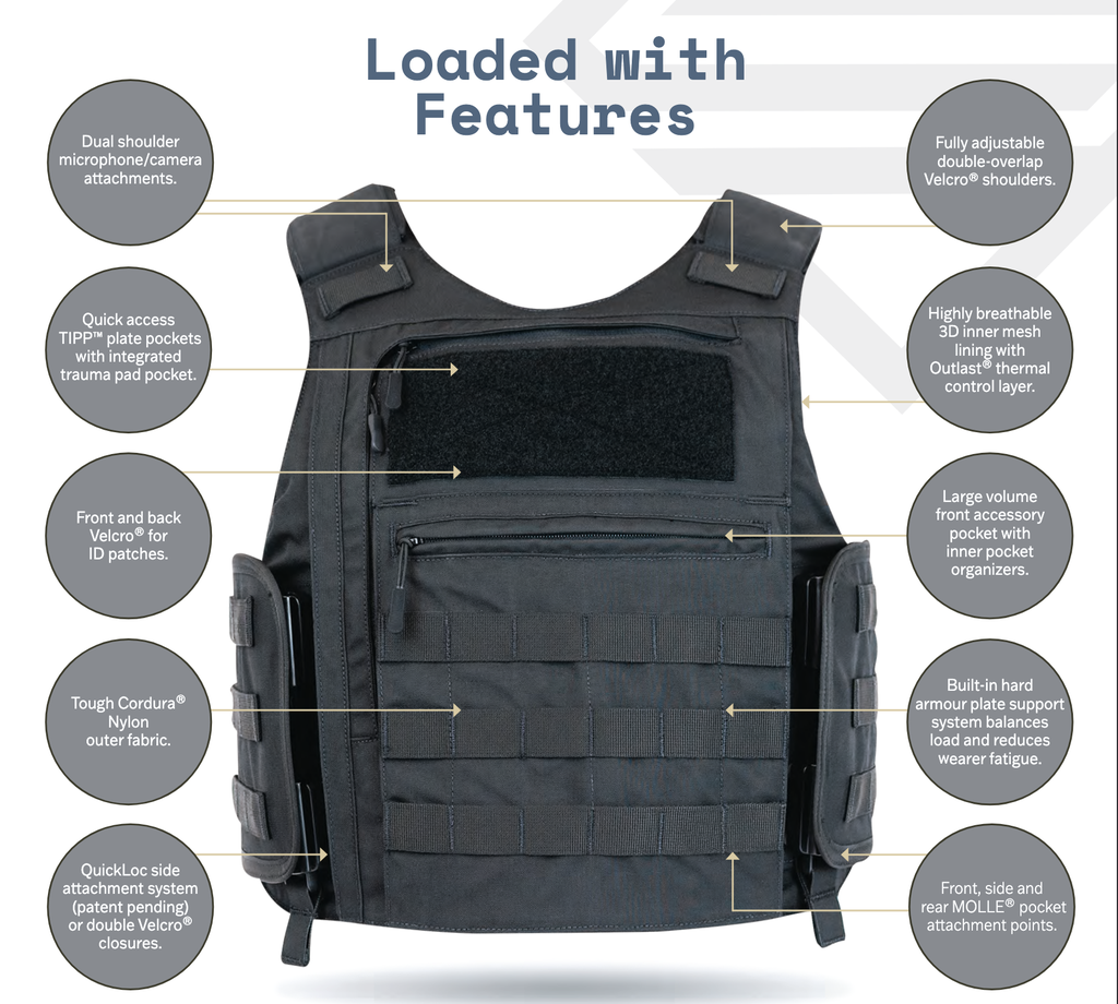 DENALI TACTICAL VEST-STANDARD-SLXII-BLACK
