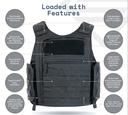 DENALI TACTICAL VEST-STANDARD-SLXII-BLACK