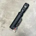 FLASHLIGHT CASE BEZEL UP 1 PLAIN BLACK MOLLE LOKS