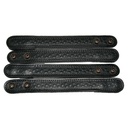 PERFECT FIT 1 INCH BASKETWEAVE BELT KEEPER WITH HIDDEN SNAP (QTY. 4)