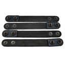 PERFECT FIT 1 INCH BASKETWEAVE BELT KEEPER WITH HIDDEN SNAP (QTY. 4)