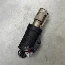 FLASHLIGHT CASE BEZEL DOWN 1 PLAIN BLACK MOLLE LOKS