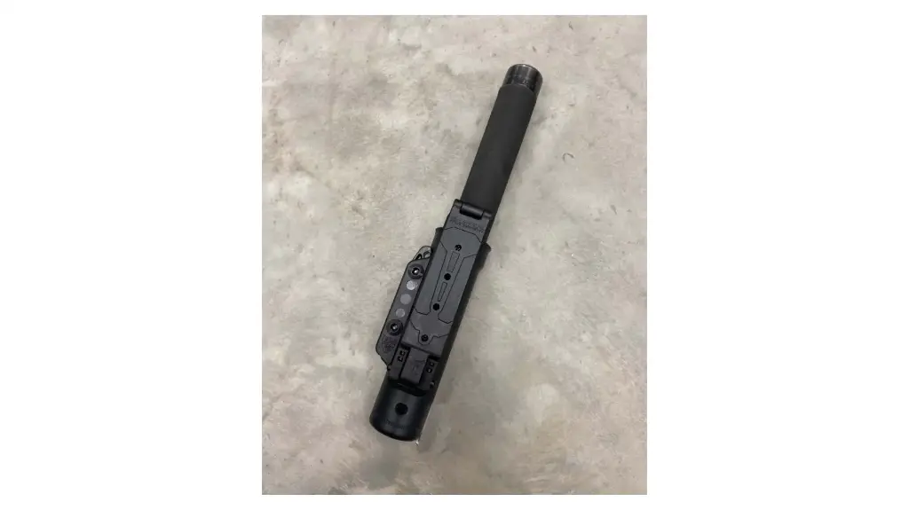 BATON CASE ASP STYLE PLAIN BLACK MOLLE LOKS