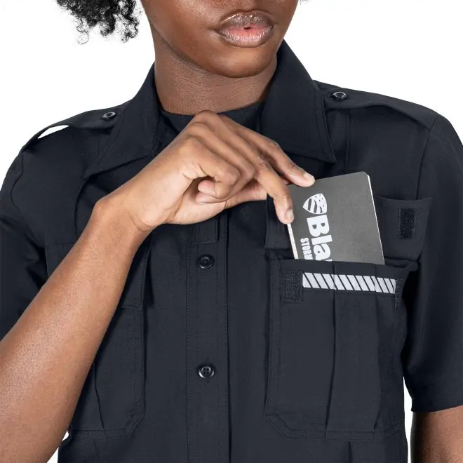 COLVILLE TRIBAL PD - WOMEN'S BLAUER FLEXRS SUPERSHIRT SHORT SLEEVE