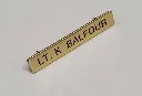 EWU PD - METAL NAME TAG WITH CLUTCH BACK 3/8" X 2-1/4" NP101