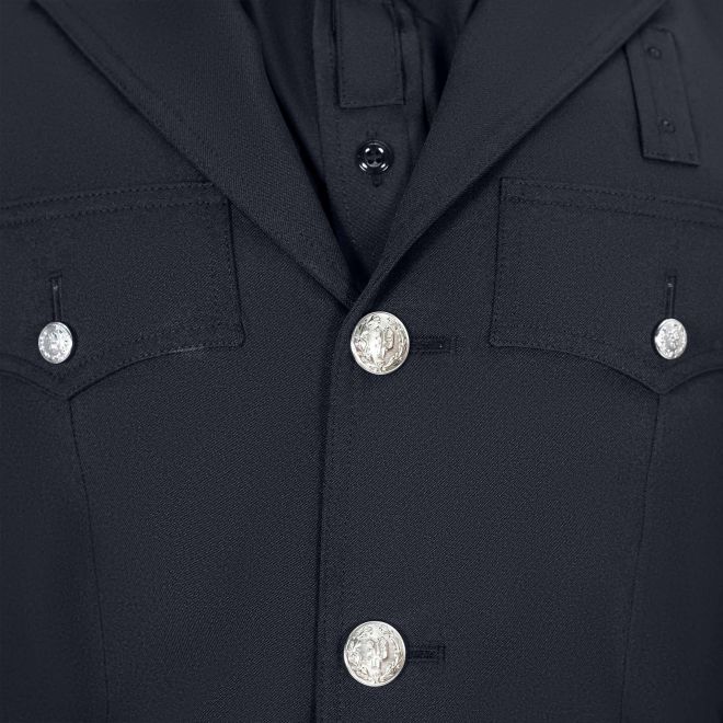 COLVILLE TRIBAL PD - MEN'S BLAUER DRESSCOAT (SINGLE-BREASTED, P BUTTONS, SILVER BUTTONS)