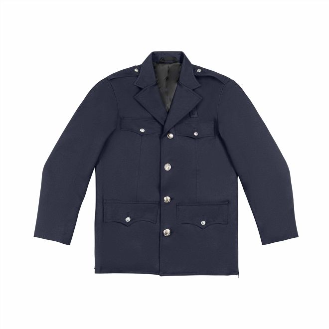 COLVILLE TRIBAL PD - MEN'S BLAUER DRESSCOAT (SINGLE-BREASTED, P BUTTONS, SILVER BUTTONS)