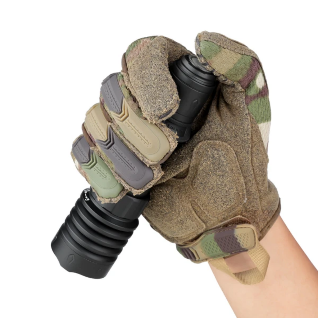 WARRIOR X 4 USB-C AND MCC RECHARGEABLE TACTICAL FLASHLIGHT WITH HOLSTER (MATTE BLACK)