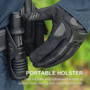 WARRIOR X 4 USB-C AND MCC RECHARGEABLE TACTICAL FLASHLIGHT WITH HOLSTER (MATTE BLACK)