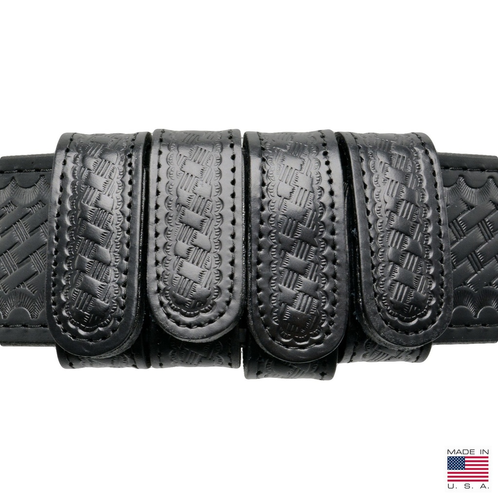 PERFECT FIT 1 INCH BASKETWEAVE BELT KEEPER WITH HIDDEN SNAP (QTY. 4)
