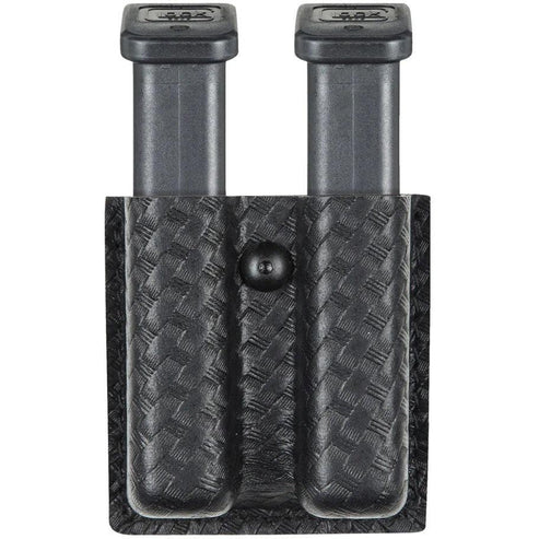 PERFECT FIT MAGAZINE POUCH DOUBLE, OPEN TOP, BASKETWEAVE