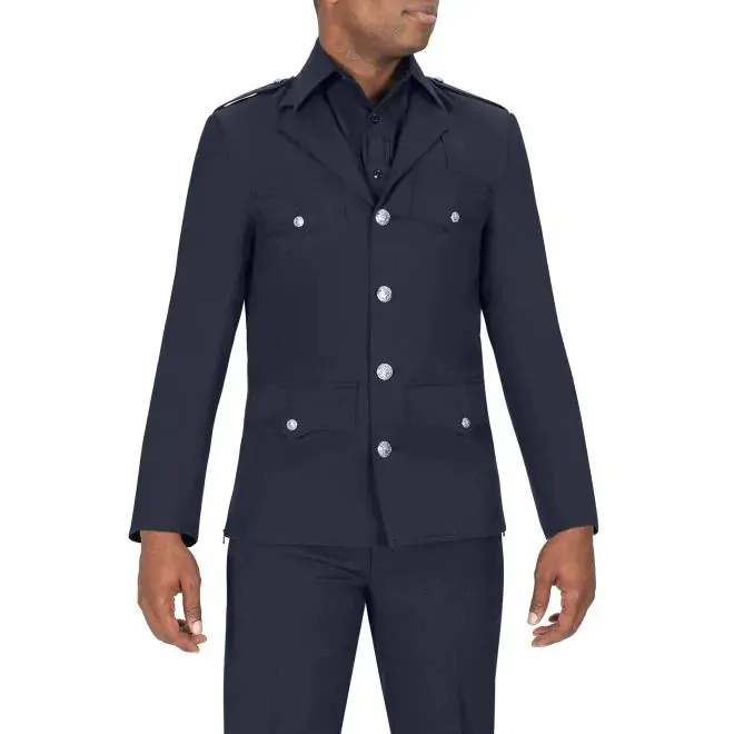 COLVILLE TRIBAL PD - MEN'S BLAUER DRESSCOAT (SINGLE-BREASTED, P BUTTONS, SILVER BUTTONS)