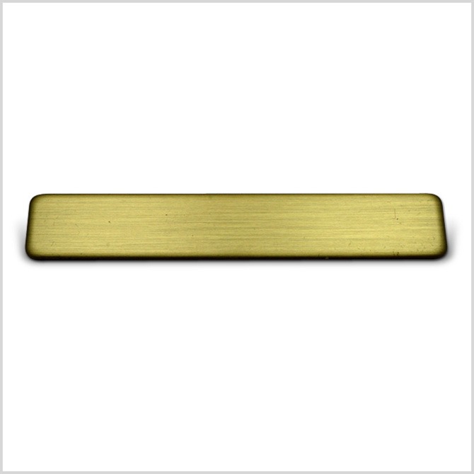 METAL NAME TAG WITH CLUTCH BACK 3/8" X 2-1/4" NP101