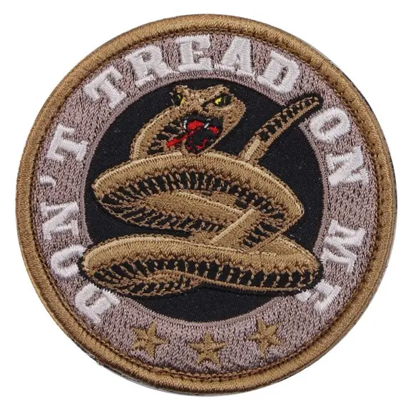 ROTHCO DON'T TREAD ON ME ROUND MORALE PATCH PACKAGING : BULK PACKAGING