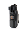 ELEVEN 10 RIGID TQ CASE FOR CAT, CROSS FRONT, BELT (TEK-LOK) BASKETWEAVE BLK/GRY