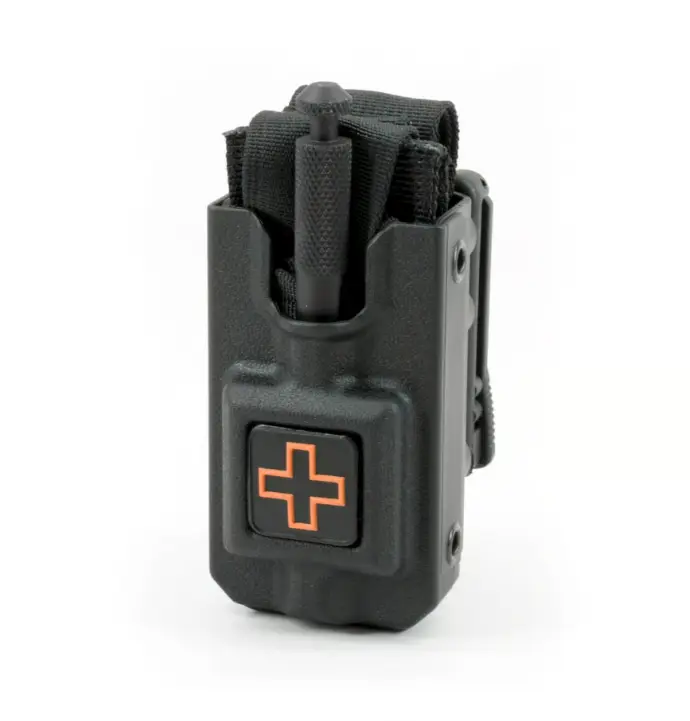 ELEVEN 10 RIGID TQ CASE FOR CAT, CROSS FRONT, BELT (TEK-LOK) BLACK BLK/ORG