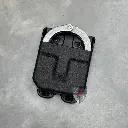 HANDCUFF CASE STANDARD PLAIN BLACK MOLLE LOKS