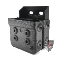DOUBLE CUFF CASE STANDARD PLAIN BLACK MOLLE LOKS